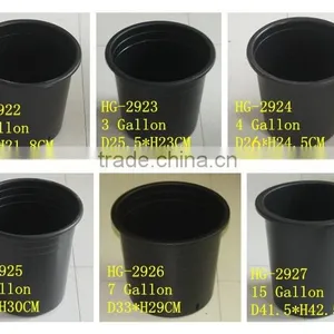 Made in China pp Material Black Tall 15 Gallon Nursery Pots thumbnail-1