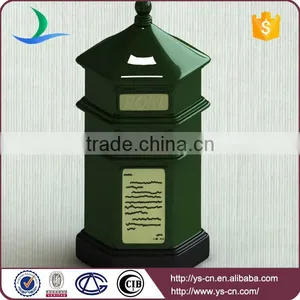Novel Design Postbox Shape Ceramic Coin Bank thumbnail-3