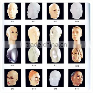 Display Fiberglass Designed Mannequin Head thumbnail-4