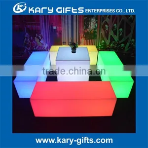 Plastic LED Stool LED Bench Light Up Patio Furniture thumbnail-1
