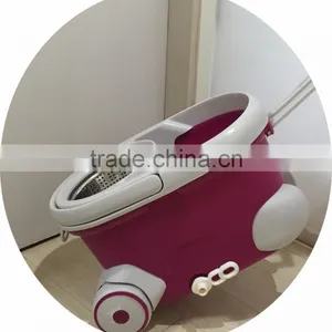 360 Rotation Magic Spin Mop With Twist Two Replacement Mop Heads Easy Hydrate Water thumbnail-4