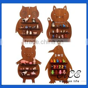Animal Shape Wood Wall Shelf Living Room Decor thumbnail-1