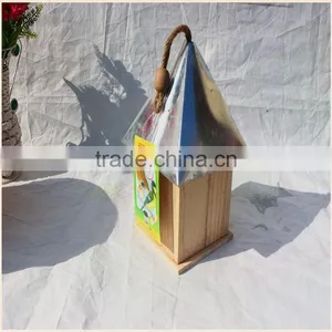 New Unfinished Wooden Bird House Wholesale, Hot Sale Wooden Bird House thumbnail-2