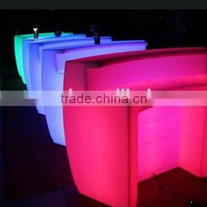 Rgb LED Glowing Waterproof Anti-UV PE Plastic Counter Bar for Bar/nightclub/party/wedding thumbnail-3