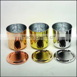 Matte Black Glass Candle Holder With Black Metal Lid thumbnail-3