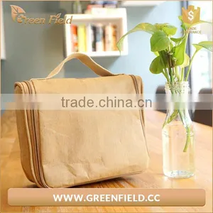 Durable Washable Kraft Paper Cosmetic Makeup Traveling Packaging Bag thumbnail-1