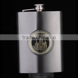 Hot Selling Stainless Steel Flagon, Hip Flask With Engraved Logo thumbnail-2