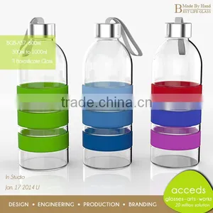 Fashionable Decorations Custom Wholesale Glass Water Bicycle Bottle thumbnail-4