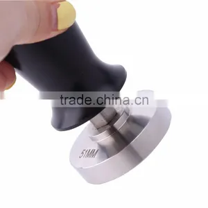304 Stainless Steel Calibrated Pressure STEALTH ESPRESSO COFFEE TAMPER For Coffee And Espresso Black 51MM thumbnail-2