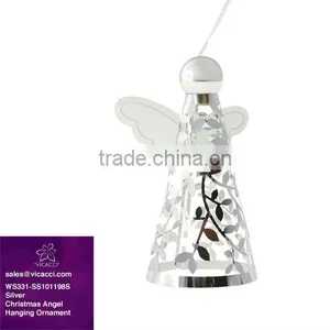 Hot Sale Silver Christmas Angel Hanging Ornament Stand WS331-SS101198S thumbnail-1