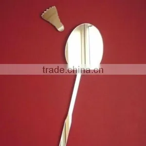Badmington Racket Mirror 12cm x 5cm & 3cm Shuttlecock thumbnail-1