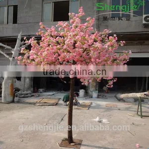 Artificial Flower Plant Plastic Sakura Tree Artificial Cherry Blossom Tree by Metal Steel for Wedding Decoration thumbnail-1