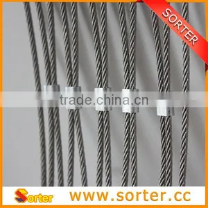 Woven Type Stainless Steel Rope Mesh for Farm/zoo Fence thumbnail-1