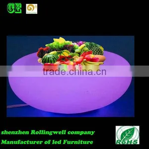 Modern Colorful Beautiful Style LED Waterproof Plastic Dishes/Plate for Party thumbnail-3