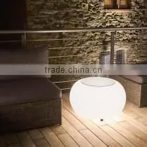 Rechargeable Multi Color Illuminated LED Round Table LED Furniture for Wedding Decoration thumbnail-4