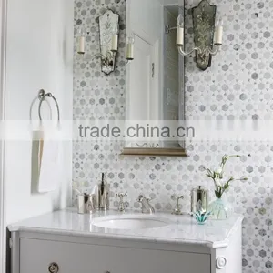 MM-CV298 Hot Product Wholesale Natural Stone Marble Round Flower Mosaics thumbnail-1