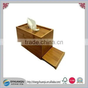 Solid Natural Pine Wooden Bath Dispenser Tissue Box Cover Holder thumbnail-1