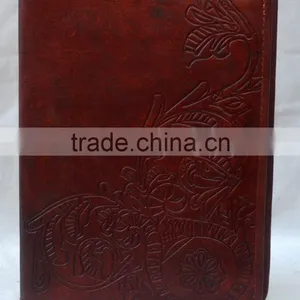 Handmade Vintage Beautiful Embossed Leather Notebook thumbnail-1
