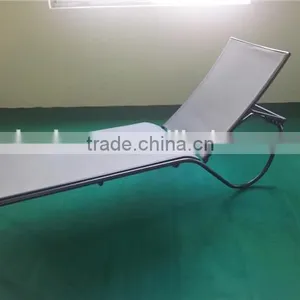 Cheap Steel Sling Sun Lounge Folding Beach Bed and Portable thumbnail-1