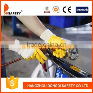DDSAFETY Hot Sale High Quality Yellow Nbr Knuckle Coated Gloves thumbnail-2