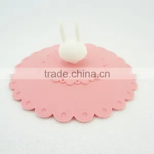 Cute Rabbit Anti-dust Airtight Seal Silicone Drink Cup Cover thumbnail-1