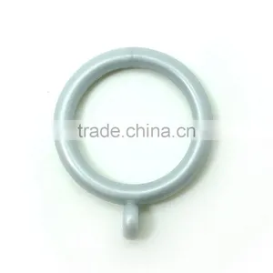Plastic White Curtain Pole Rod Ring, 26mm & 34mm Internal Diameter thumbnail-1