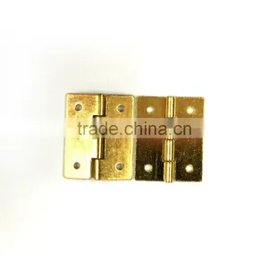 Fine And Delicate Small Solid Brass Jewelry Box Hinges / 19mm Wooden Box Brass Small Hinge thumbnail-2