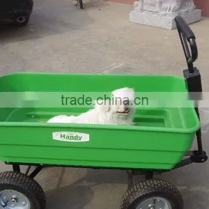 900-lb Capacity Heavy Duty Plastic Garden Dump Cart thumbnail-1