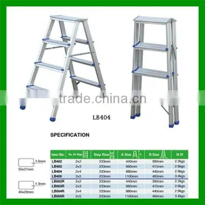 Double Side Aluminium Step Ladder thumbnail-1