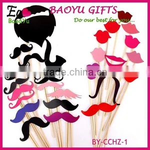 58Pcs/Set Fashion Funny Photo Booth Props Hat Mustache On A Stick Wedding Birthday Party Favor Wedding Props Wedding Decoration thumbnail-3
