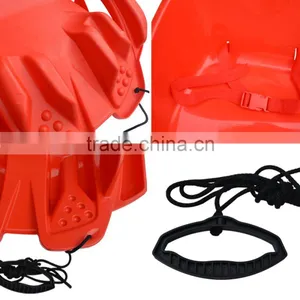 Latest Snow Luge Plastic Towable Kids Snow Sled With Backrest,toddler Pull Sled -30temp 24h Cold Resistance Test thumbnail-4