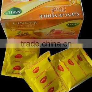 Halal Approved 7g AIU Packages Instant Honey Ginger Tea Powder/ginger Tea With Lemon thumbnail-2