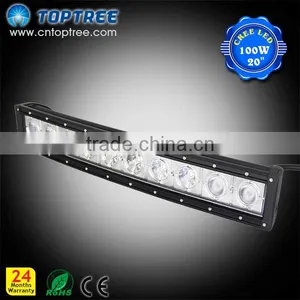 20"/30"/40"/ 50''10w Single Row Off Road Curved Led Light Bar Arch Bent Bar thumbnail-1