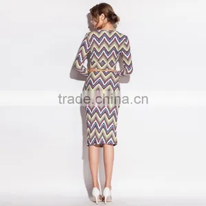 Two Piece Porm Dress Latest Wholesale Dress Designs for Ladies thumbnail-5