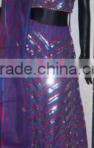 BLUE CHANIA Lehenga Choli BLOUSE DUPATTA thumbnail-2