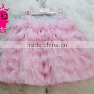 Kids Fashion Priness Girls Party Dress Design Girls Chiffon Dresses thumbnail-3