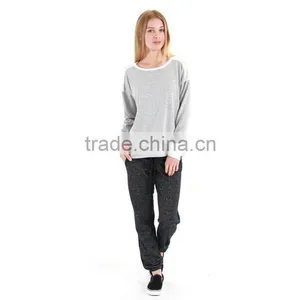 Comfortable Cotton Waistband Drawstring Joggers Women Jogger Pants thumbnail-3