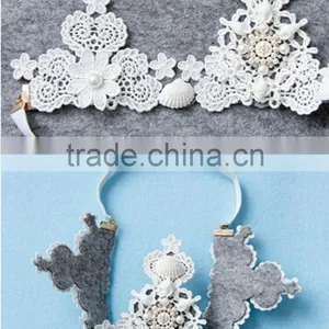 Europe Baroque Pearl&shell Hair Band,big Crown Bride Hair Hoop,lace Wedding Jewelry Hair Accessories thumbnail-4