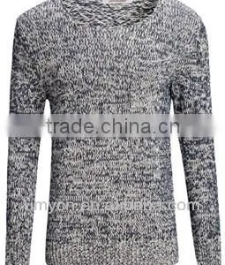 2014 Hot Sale Old Grey Knitted Ribbed Men's Pullover Sweater thumbnail-1