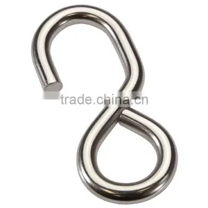 1-1/2" S-Hook, Type 304 Stainless Steel, 765 Lbs. Break Strength thumbnail-1