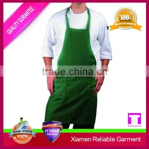 Hot Sale Blank Long Green Men Garden Apron With Pockets thumbnail-1
