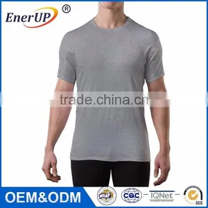 Wholesale Merino Wool Short Sleeve Man T-shirt thumbnail-1