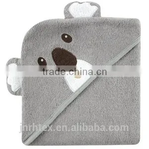 Eco-friendly Embroidery Designs Ring Spun Cotton Terry Animal Baby Bath Towel With Hood thumbnail-6