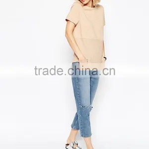 China Wholesale Factory Women's Clothing Blank T-shirt for Women thumbnail-4