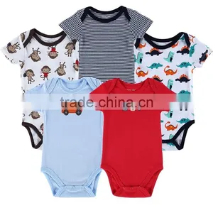 Kid Clothing Wholesale Summer Newborn Carters Baby Romper Baby Girl Boy Baby Jumpsuit 0-12 Months Guangzhou Custom Suppliers thumbnail-1