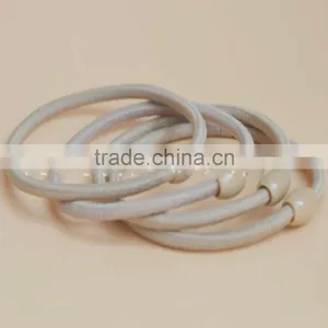 Girls Rubber Elastic Hair Ties Ponytail With Beads thumbnail-3