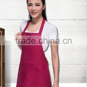 Custom Aprons Korean Solid Color Home Aprons Brown Advertising Apron Custom Printed LOGO thumbnail-1