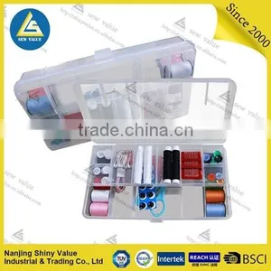 Transparent pp Material Complete Sewing Kit Case Wih Garment Accessories thumbnail-1