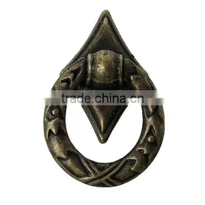 Antique Bronze Rhombus Jewelry Wooden Box Pull Handle Knobs 32.0mmx21.0mm thumbnail-1