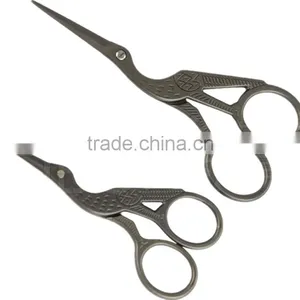 Vintage Fancy Design Thread Embroidery Scissors Bronze Bird Scissors thumbnail-5